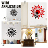 Sunflower Acrylic Mirrors Wall Stickers DIY-CN0001-18E-4