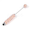 ABS Imitation Pearl & Polymer Clay Pave Rhinestone Touch Screen Stylus AJEW-T013-06H-1