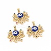 Brass Micro Pave Cubic Zirconia Pendants KK-A181-VA279-2-2