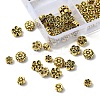 120Pcs 6 Styles Tibetan Style Alloy Beads TIBEB-YW0001-30-2