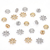 CHGCRAFT 24Pcs 6 Styles Brass Clear Cubic Zirconia Spacer Beads KK-CA0003-63-6