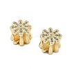 Daisy Flower European Beads KK-Q006-41G-01-2