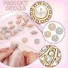 24Pcs 4 Style Zinc Alloy Rhinestone Shank Buttons FIND-FG0002-91-3