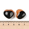 Natural Agate(Dyed & Heated) Heart Palm Stone G-Q021-04C-3