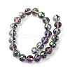 Transparent Electroplate Glass Beads Strands EGLA-N002-34F-F05-4