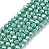 Electroplate Glass Beads Strands EGLA-A044-P3mm-B31-1