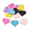 12Pcs 6 Colors Alloy Enamel Pendants ENAM-FP0001-77-3