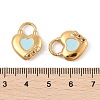 304 Stainless Steel Enamel Pendants STAS-P380-07G-01-3