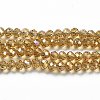 Electroplate Transparent Glass Beads Strands EGLA-A034-T4mm-H18-1