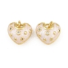 Brass Micro Pave Clear Cubic Zirconia Charms CU-CBAA571-12G-1