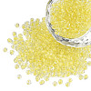 Glow in the Dark Luminous Transparent 8/0 Glass Seed Beads SEED-YWC0001-01G-1
