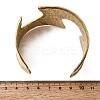 Hammered 304 Stainless Steel Open Cuff Bangles BJEW-K264-04G-5