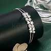 Brass Curb Chain 2-Strand Bracelets for Women WG9F5FA-02-2