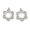 Hollow 201 Stainless Steel Pendants STAS-F337-10B-P-1