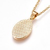 304 Stainless Steel Pendant Necklaces NJEW-F225-25G-3