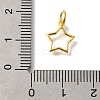 925 Sterling Silver Star Outline Charms STER-G043-02A-G-3