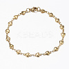 304 Stainless Steel Heart Link Chain Jewelry Sets SJEW-H103-A-01G-2