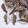 Transparent Resin & Wood Cabochons LS-RESI-Q210-015A-A02-1