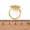 Brass Micro Pave Cubic Zirconia Cuff Rings RJEW-D323-05G-5