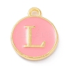 Golden Plated Alloy Enamel Charms LS-ENAM-Q437-14L-1