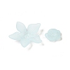 Frosted Transparent Acrylic Beads OACR-U006-03F-2