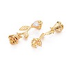 Brass Micro Pave Clear Cubic Zirconia Pendants KK-S360-150-NR-2