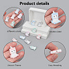 10Pcs 5 Colors  Unicorn Food Grade Eco-Friendly Silicone Beads SIL-DR0001-01-3