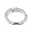 Rack Plating Brass Clear Cubic Zirconia Constellation Adjustable Rings for Women RJEW-S407-08P-03-3