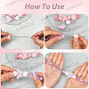 10Pcs 10 Colors Alloy Bar Beadable Keychain Clasps FIND-SC0017-20-5