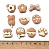 Opaque Resin Imitation Chocolate Cabochons RE-CBADCDD-01-2