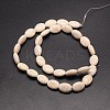 Synthetical Dyed Turquoise Oval Bead Strand G-P083-89B-2