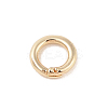 Brass Locking Jump Rings KK-S369-01G-02-2