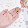 16Pcs Brass Micro Pave Clear Cubic Zirconia Pendants ZIRC-UN0001-11-4