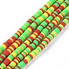 Handmade Polymer Clay Beads Strands CLAY-R089-3mm-016-1