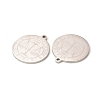 Non-Tarnish 304 Stainless Steel Pendants STAS-A074-03I-P-3