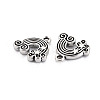 Tibetan Style Alloy Pendant Enamel Settings PALLOY-N160-75AS-2