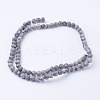 Natural Map Stone/Picasso Stone/Picasso Jasper Bead Strands G-G735-27F-4mm-2
