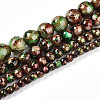 Baking Paint Glass Beads Strands DGLA-N003-4mm-B07-2
