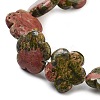 Natural Unakite Beads Strands G-F769-V01-02-4