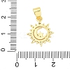 Brass Micro Pave Cubic Zirconia Pendants KK-D357-16E-G-3