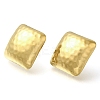 Ion Plating(IP) 304 Stainless Steel Rhombus Stud Earrings EJEW-I312-04G-2