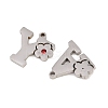 304 Stainless Steel Rhinestone Pendants Sets STAS-B123-03P-2