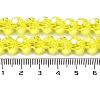 Electroplate Transparent Glass Beads Strands EGLA-A035-T8mm-A03-4