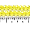 Electroplate Transparent Glass Beads Strands EGLA-A035-T8mm-A03-4