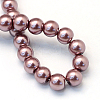 Baking Paint Pearlized Glass Pearl Round Bead Strands X-HY-Q330-8mm-58-4