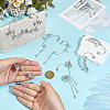 8Pcs 8 Styles Alloy Rhinestone Cuff Earrings EJEW-OC0001-05-3