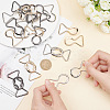 12Pcs 3 Colors Alloy Belt Buckles FIND-OC0002-91B-3