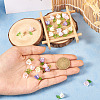 25Pcs 5 Colors Acrylic Charms KY-TA0001-22-5