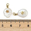 Natural Keshi Pearl Pendants STAS-Z136-01G-05-3