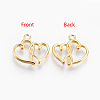 Tibetan Style Alloy Pendants TIBEP-21057-G-RS-1
